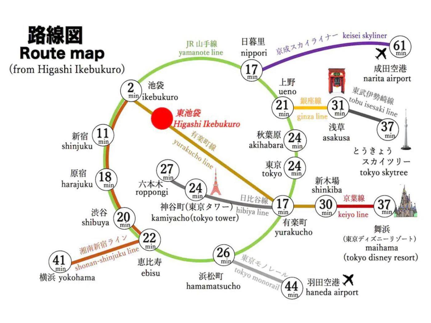 도쿄 池袋駅まで徒歩15分 畳の家 아파트 외부 사진